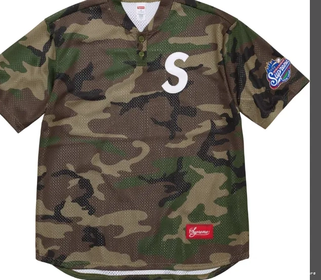 BASEBALL S ¥209 HENLEY 24FW LOGO TEE 0708